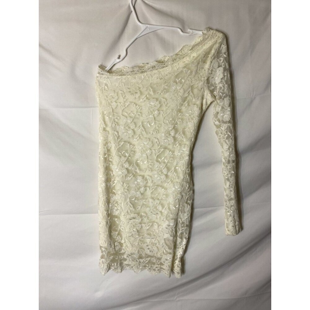 Y2K Lacy Coastal Cowgirl Dress Women’s Medium One Shoulder Angelcore Fairy Boho